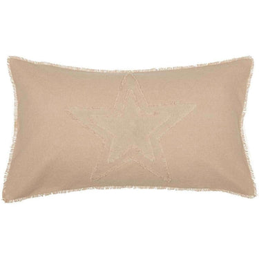 Burlap Vintage Star King Sham 21x37 VHC Brands - The Fox Decor